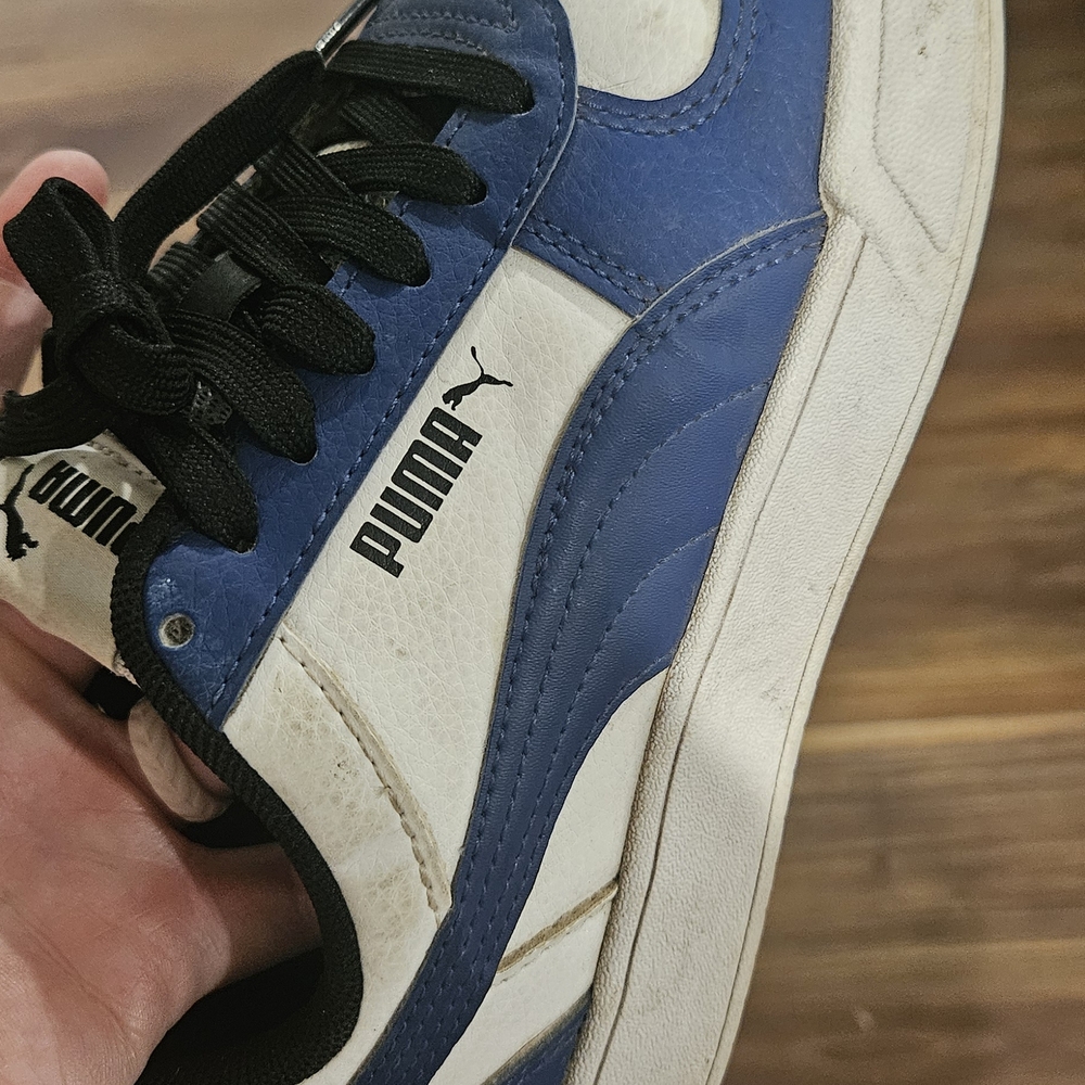 Puma Kids Blue and White Sneakers
